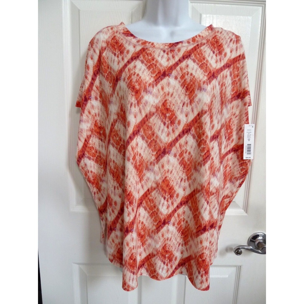 Anna & Ava Tie-Dye Oversized Kaftan Pullover Top Colorful OS DTA2118MUL
